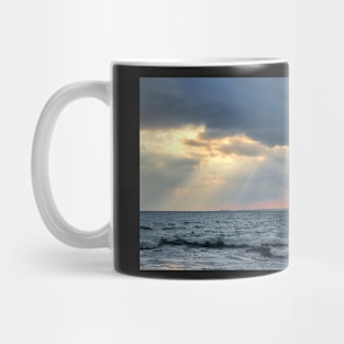 Sun Rays And Clouds Over The Ocean Mug